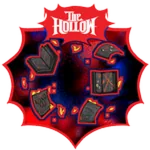 Burned Necrobloxicon — official The Hollow badge icon